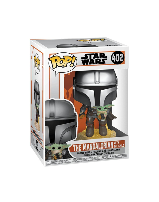 Funko Pop The Mandalorian con grogu [Caja dañada]